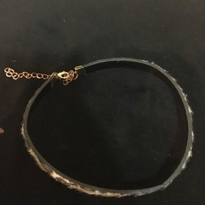 Mohair choker cheetah
